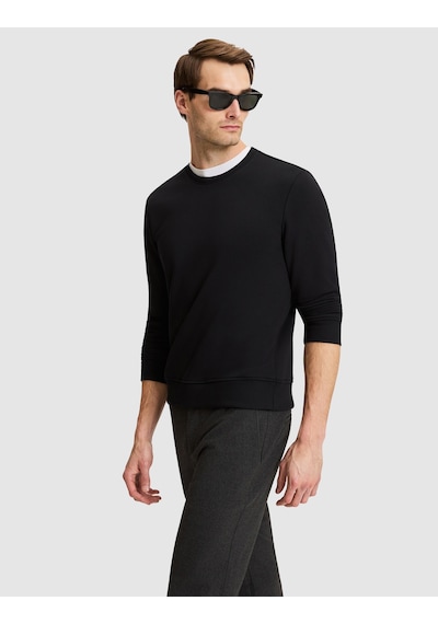 Pierre Cardin Siyah Regular Fit Basic Sweatshirt 50334023-vr046