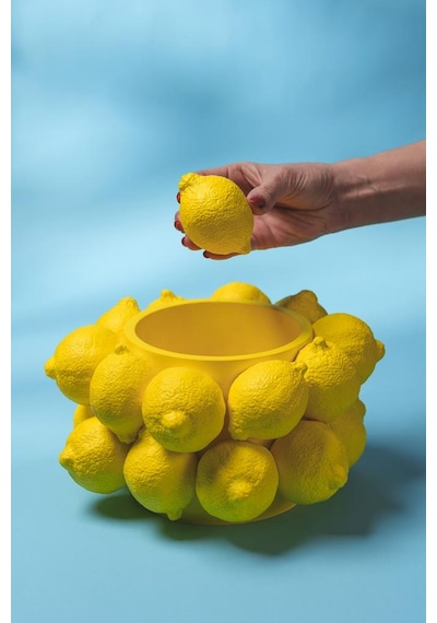 Limon Yatay Silikon Mum Kalıbı Beyaz