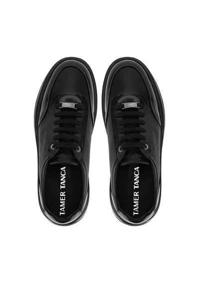 Tamer Tanca Erkek Hakiki Deri Siyah Sneakers & Spor Ayakkabı 1237 23248 Erk Ayk Sk26-27 Syh/syh Tbn Siyah1