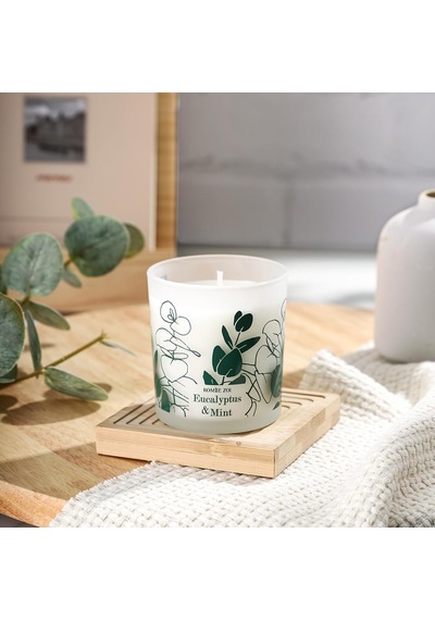 Kokulu Mum - Okaliptüs Ve Nane - 6oz Aromaterapi Soya Balmumu Kavanoz Mum Ev İçin, Kadınlar İçin Hediyeler - 170g Diğer