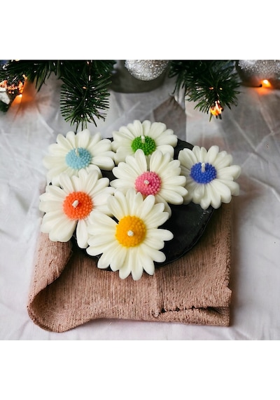 Bernami Biblo Pinterest 6 Lı Papatya Mum, Kokulu Mum