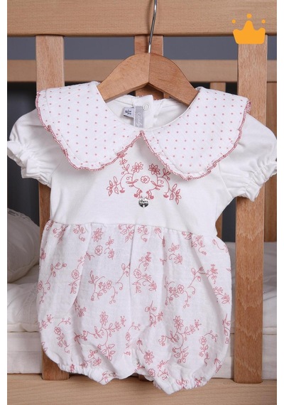Babyhola Kız Bebek Müslin Tulum 15180 Ekru