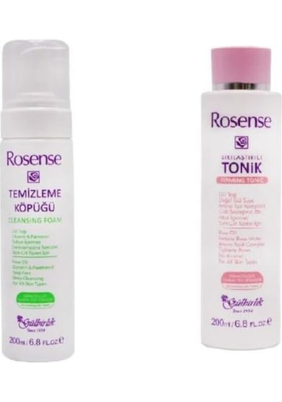 Rosense Temizleme Köpüğü 200 ML + Rosense Sıkılaştırıcı Tonik 200 ML