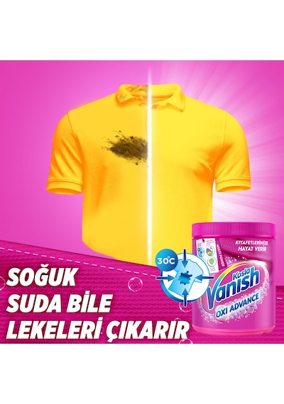 Vanish Multipower Leke Çıkartıcı & Deterjan Toz Renkliler İçin 800 G