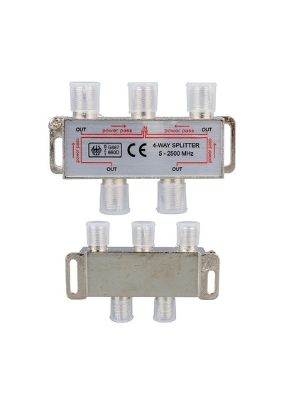 Ayt 5-2500 Mhz 1-4 Splitter Uydu Çanak Anten Sinyal Çoklayıcı