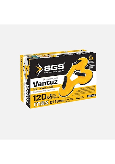 Sgs946 3'lü Plastik Vantuz 2'li Paket