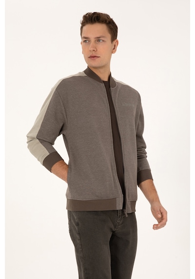 U.s. Polo Assn. Erkek Vizon Hırka Örme 50315820-vr052 Vızon