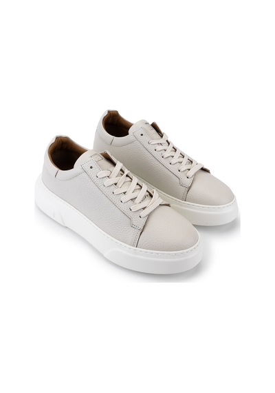 Tamer Tanca Erkek Hakiki Deri Bej Floter Sneakers & Spor Ayakkabı 1212 2501 Erk Ayk Y26 Bej Fltr