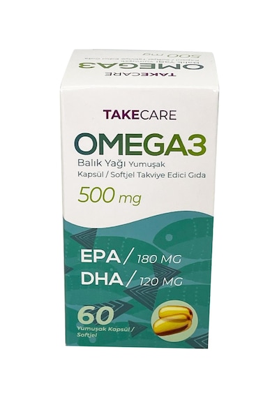 Takecare Omega 3 Balık Yağı 500 Mg 60 Softjel