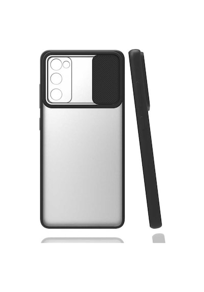 Noktaks Samsung Galaxy Uyumlu S20 Fe Kılıf Slayt Sürgülü Arkası Buzlu Lensi Kapak Turkuaz T16241