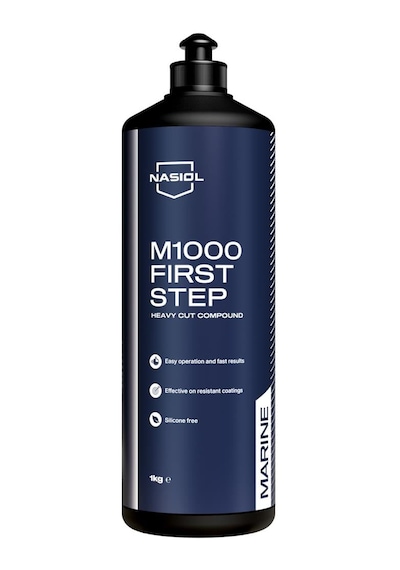 Nasiol M1000 First Step Deniz Taşıtları için Derin Çizik  Pasta Yat ve Tekne Bakımı 1 KG