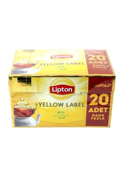 Li Pton Yellow Label Demlik Siyah Çay 120'li 384 G 4 Ad 120 Li Paket