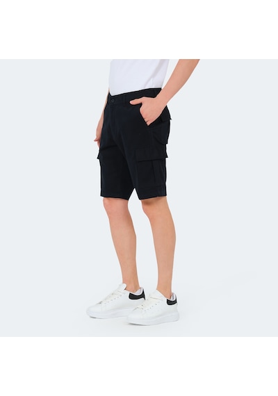 Slazenger EARNINGS Erkek Cepli Kargo Lacivert Şort
