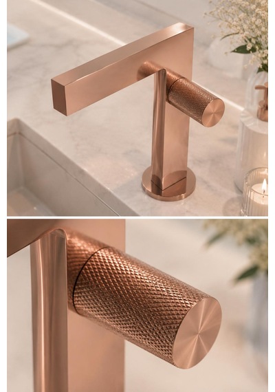 Fontana Fk-2015 Rose Detaylı Lüks Lavabo Bataryası Rose Modern Lavabo Bataryası Rose