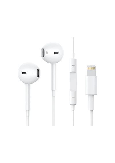 Lightning Mikrofonlu Kablolu Kulak İçi Kulaklık İphone 14 13 12 11 X Xr 8 7 Uyumlu Stereo Ses Çağrı Kontrollü