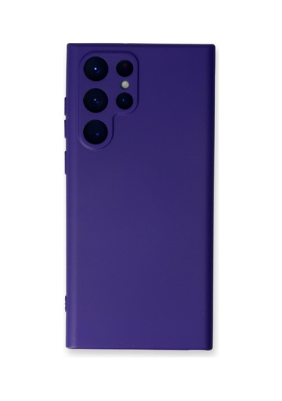 Galaxy S23 Ultra Kılıf Nano İçi Kadife Silikon - Mor