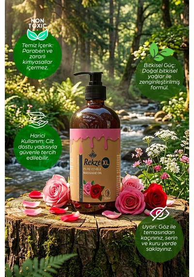 Masaj Yagı Büyük Boy Gül Aromalı Etkili Vücut Aromaterapi Masaj Yağı 250 Ml - 581470826