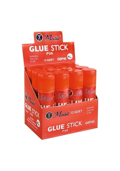 Masis Stick Yapıştırıcı 40 Gr 12 Adetlik Kutu