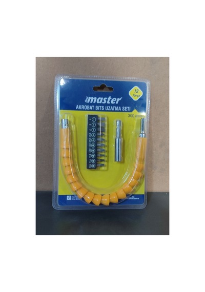 12 Parça 30 Cm Akrobat Kıvrılabilir Eğilebilir Bits Uç Vidalama Vida Sıkma Sökme Torx Yıldız Düz Uç