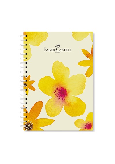 Karton Kapak,flowers Defter,100 Y,kareli,80 Gr Kağıt,spiral,1 Adet Karma Renk Gönderilir