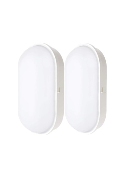 Ayrex Su Geçirmez 20w Beyaz Kasa Gün Işık 4200k Bahçe Teras Banyo İç Dış Mekan Led Işık 2000lm 2 Adet
