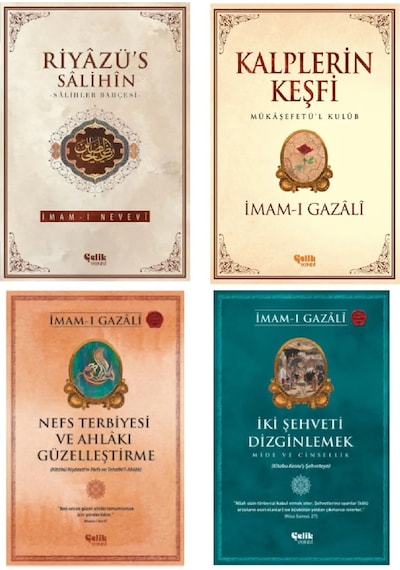 Imamı Gazali  Kalplerin Keşfi-nefs Terbiyesi-4'lü set