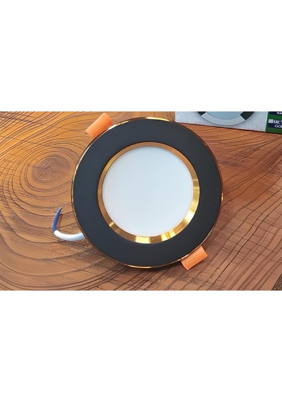 Kae 7w 3 Renk Özellikli Ledspot- Siyah Gold Kasa- 10lu Paket
