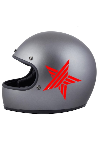 Çubuk Desenli Yıldız Sticker - Araba Oto Motosiklet Karavan Cam Sticker - 00059 20x20 Cm
