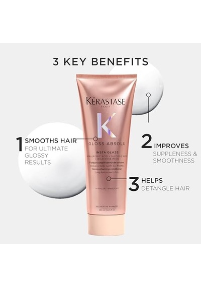Kerastase Gloss Absolu Insta Glaze Elektriklenmeye Eğilimli Saçlar İçin Parlaklık Veren Saç Bakım Kremi 250 Ml