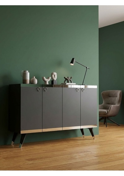 Karnaval 120 Cm Konsol, Tv Sehpası, Tv Ünitesi, Kahve Köşesi, Banyo Dolabı, Çok Amaçlı Dolap Sk8103-4 Çok Renkli