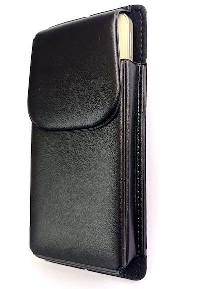 Kemere Takılan Lüks Kılıf Büyük Boy Mıknatıslı Dik 17x8 Cm