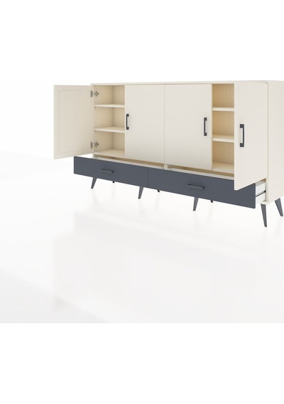 Arges Konsol 6 Raflı 2 Çekmeceli 4 Kapaklı 176x30x99 Aytaşı-aytaşı/antrasit Aytası/antrasıt - Aytası Arges Konsol 6 Raflı 2 Çekmeceli 4 Kapaklı 176x30x99 Aytaşı-aytaşı/antrasit Aytası/antrasıt - Aytası