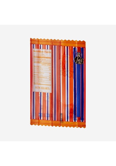 Kırmızı Suni Deri Patlamış Mısır Makyaj Çantası 15x21,5 Cm