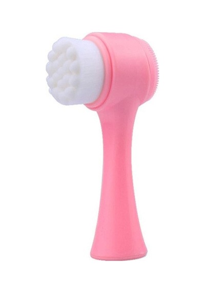 Pembe Çift Taraflı Yaşlanma Karşıtı Arınıdıcı Yüz Temizleme Silikon Masaj Ve Temizlik Fırçası Karışık