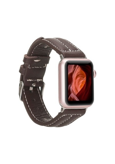 Bouletta Apple Watch Uyumlu Deri Kordon 42-44-45Mm Nm3-As3 Kahve