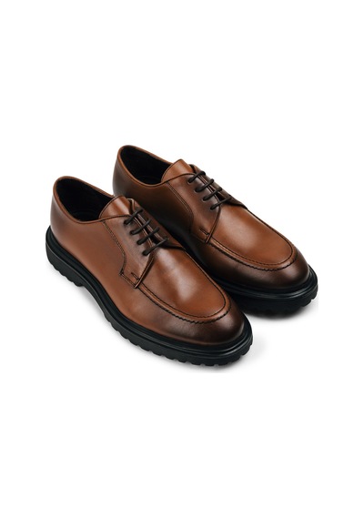 Deery Hakiki Deri Taba Rengi Günlük Erkek Ayakkabı - 01931mtbae02 Taba
