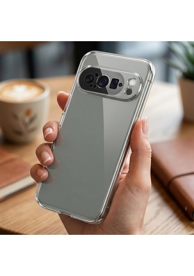 Caseonn Google Pixel 9 Pro Xl Kılıf Transparan Silikon Koruma Şeffaf