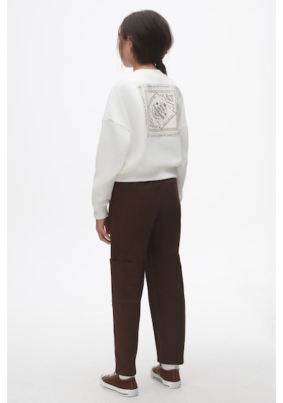 Nk Kids Kız Çocuk Sweatshirt 37807 Ekru
