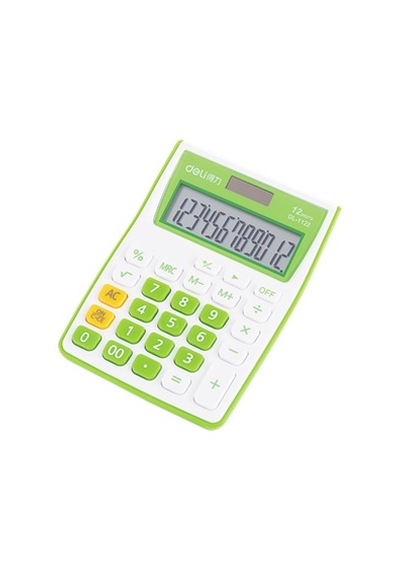 Deli 1122 Hesap Makinesi 12 Haneli Yeşil