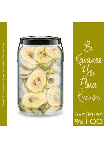 Ekşi Yeşil Elma + Tatlı Kırmızı Elma Kurusu Bi Kavanoz 660 Cc. Cam Kavanozlarda Dried Apple Slice Diğer