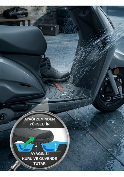 Beylini Honda Activa Uyumlu Kauçuk Paspas Kaymaz Taban Su Geçirmez Kolay Temizlenir Yeni Nesil Tüm Modeller