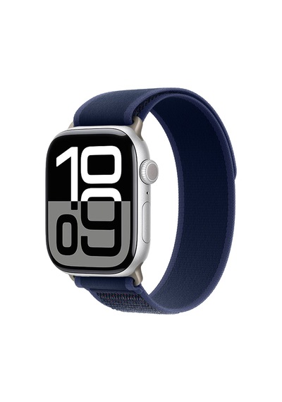 Watch 10 42mm Uyumlu Zore Krd-77 Hasır Kordon-mavi