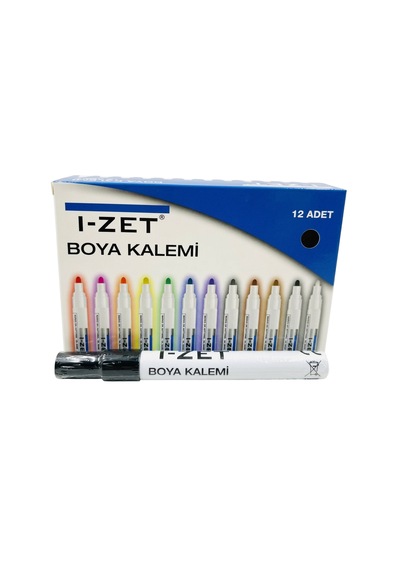 I-zet Paint Marker Kalem Siyah 12 Adet