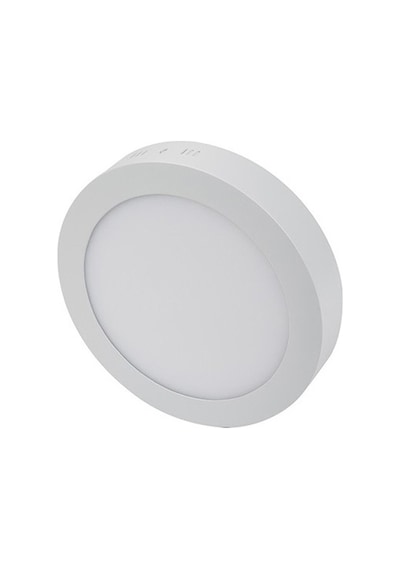 18 Watt Panel Led Armatür Sıva Üstü Yuvarlak Ct 5233 Günışığı Sarı Işık 3200k Alüminyum Kasa Beyaz