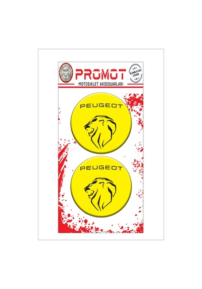 Damla Logo Peugeot 3d 2 Li Sticker 8 Nötr