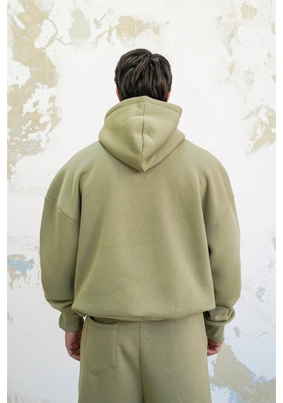 Soft Yeşil Cozy Basic Oversize Sweatshirt Soft Yeşil