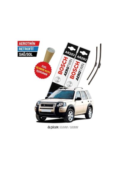Bosch Aerotwin Land Rover Freelander Silecek Takımı (1998-2006) Bosch Aerotwin Land Rover Freelander Silecek Takımı (1998-2006)