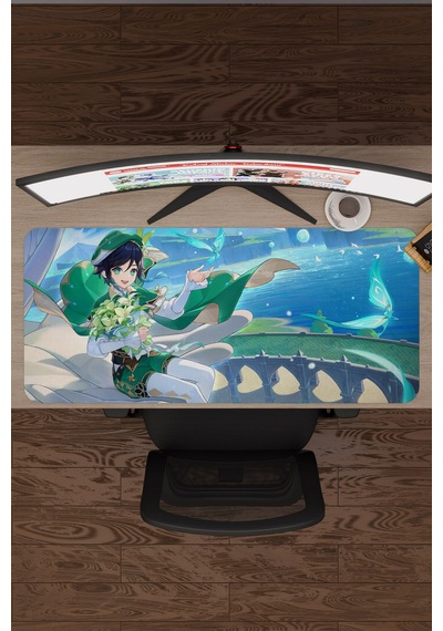 Venti Genshin Impact Anime Gacha V2 - 90x40 Xxl Gaming Mouse Pad Fare Altlığı