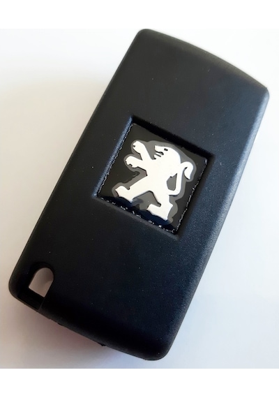 Peugeot 2 Butonlu Sustali Kumanda Kabi Pil Yatakli Logolu 398889445