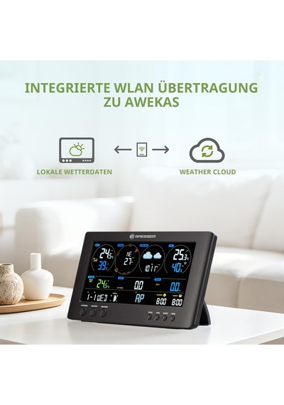 Tr 7002586 Dış Mekan Sensörlü Kablosuz Hava İstasyonu Clearview Hava Merkezi, Wifi Ve Rüzgar, Nem, Sıcaklık, Ya Genel